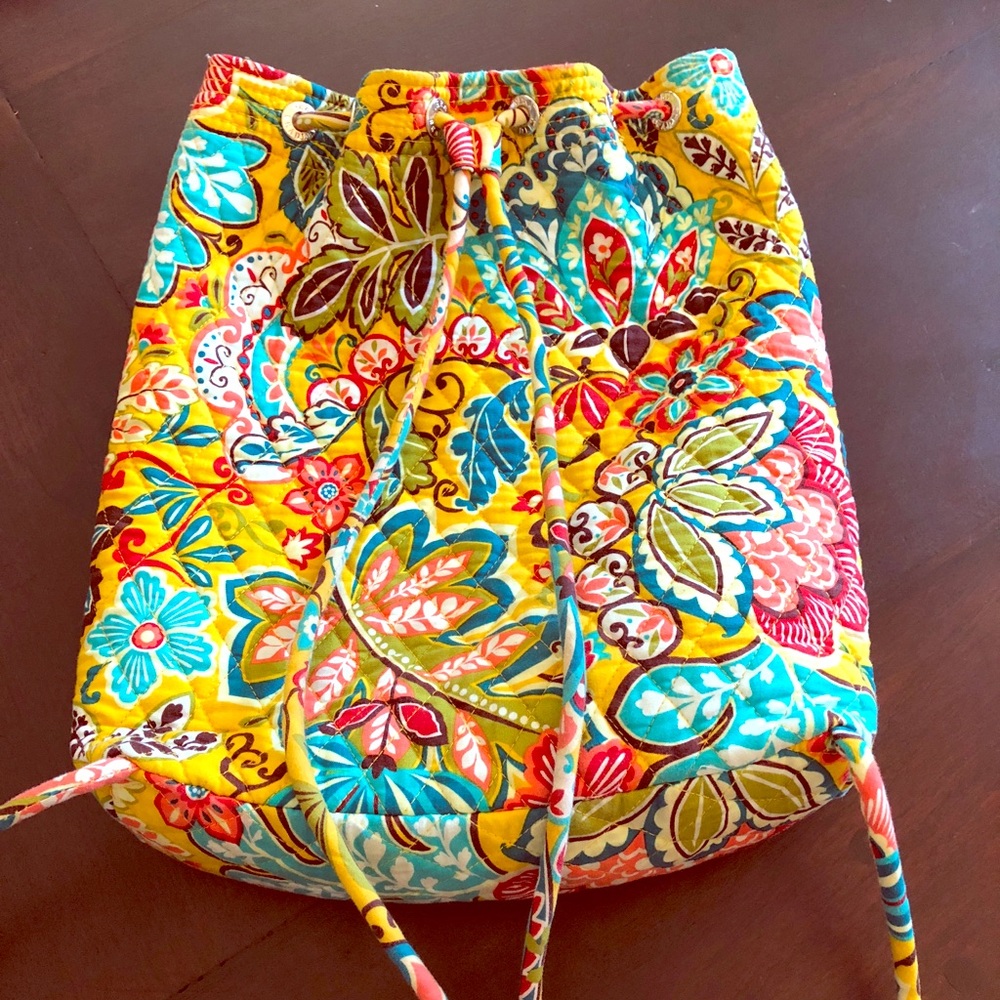Vera Bradley drawstring backpack purse